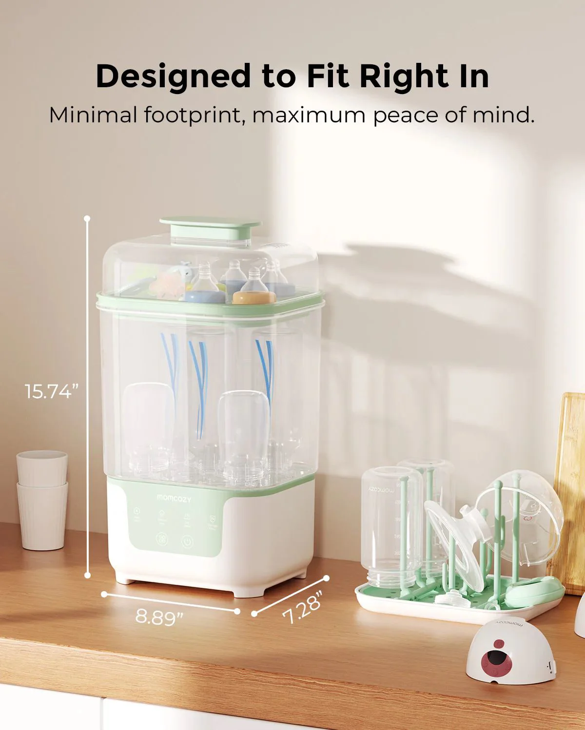Sterilizator si uscator pentru biberoane 4 in 1 Momcozy foto