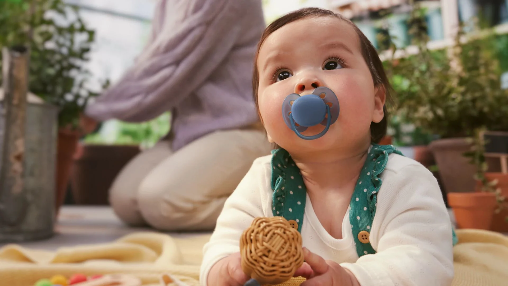 Suzete din silicon Philips Avent Ultra Soft Albastru/Verde (6-18 luni), 2 buc. foto