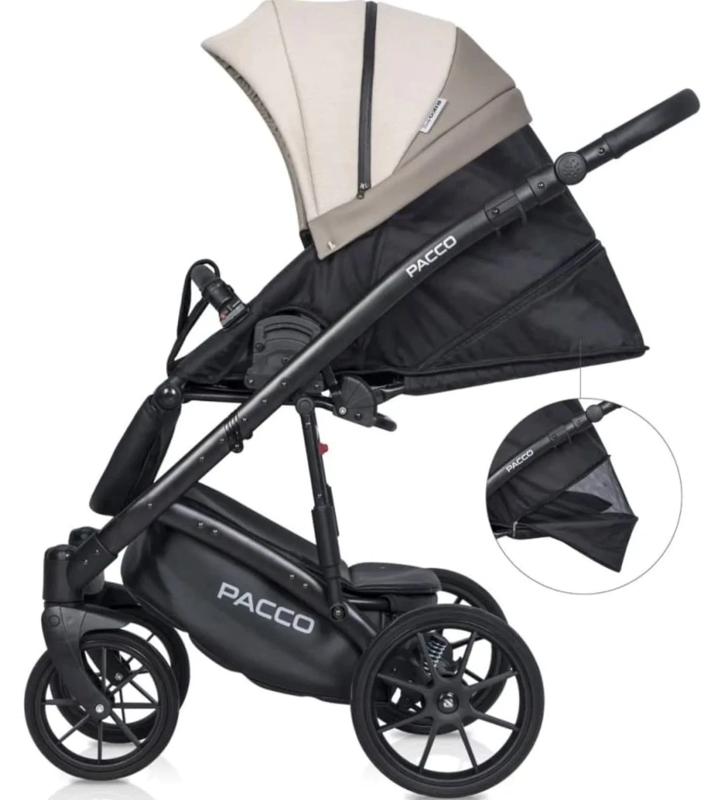 Carucior 2 in 1 Riko Basic Pacco 06 Latte foto