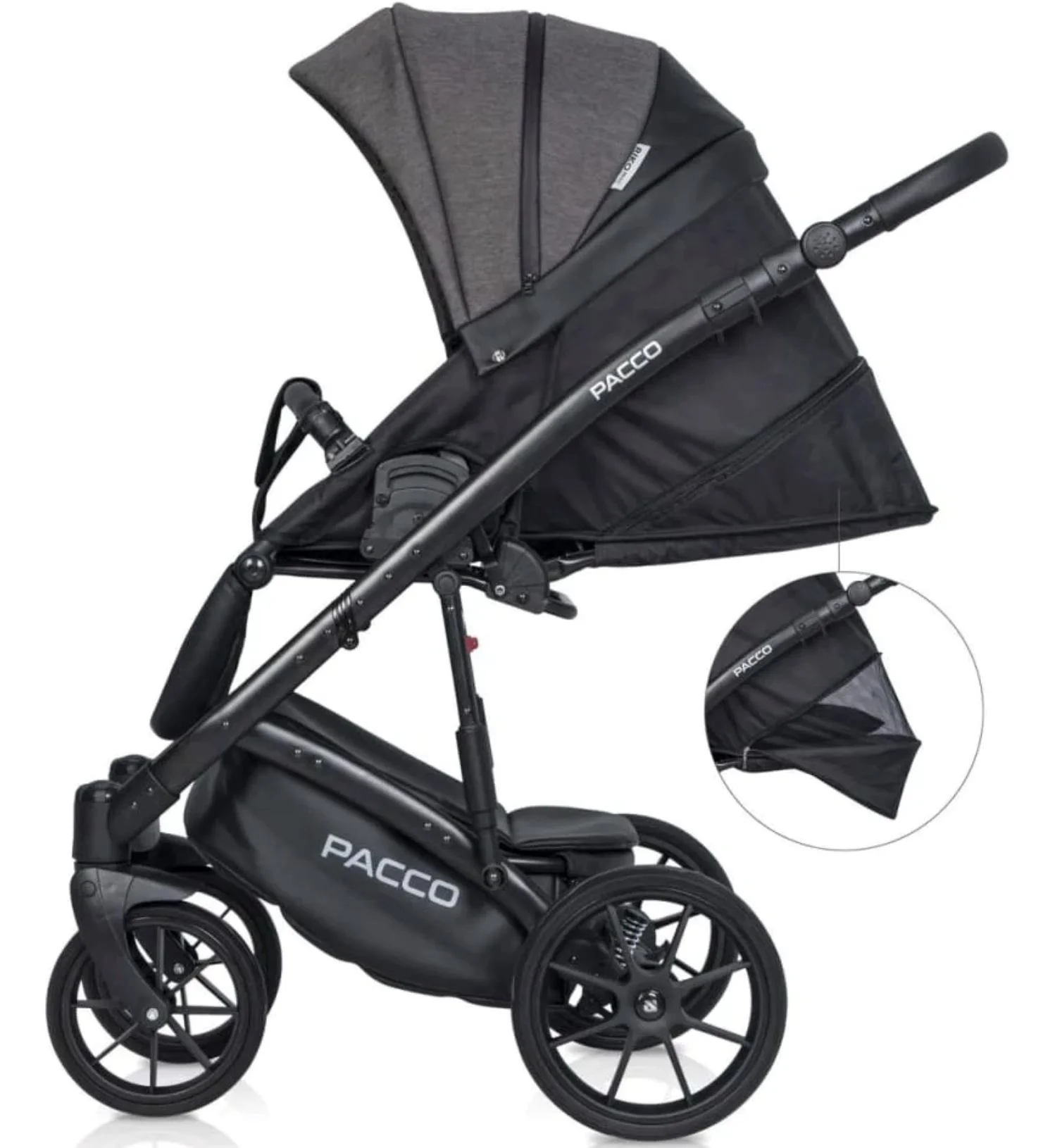 Carucior 2 in 1 Riko Basic Pacco 04 Carbon foto