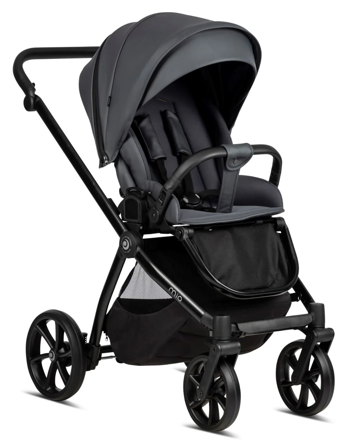 Carucior 2 in 1 Tutis Mio Plus Leather Gri foto