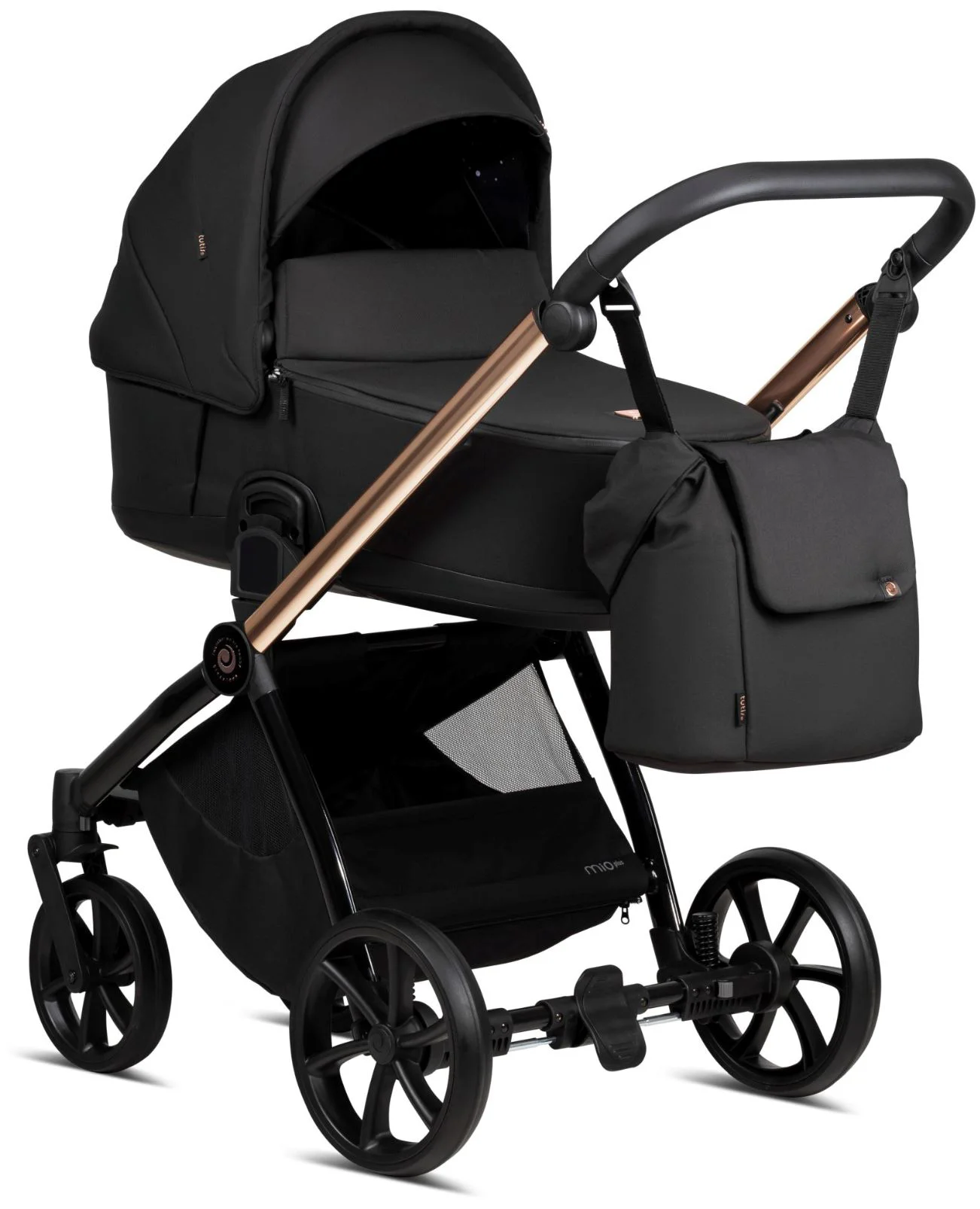 Carucior 2 in 1 Tutis Mio Plus Roz-auriu foto