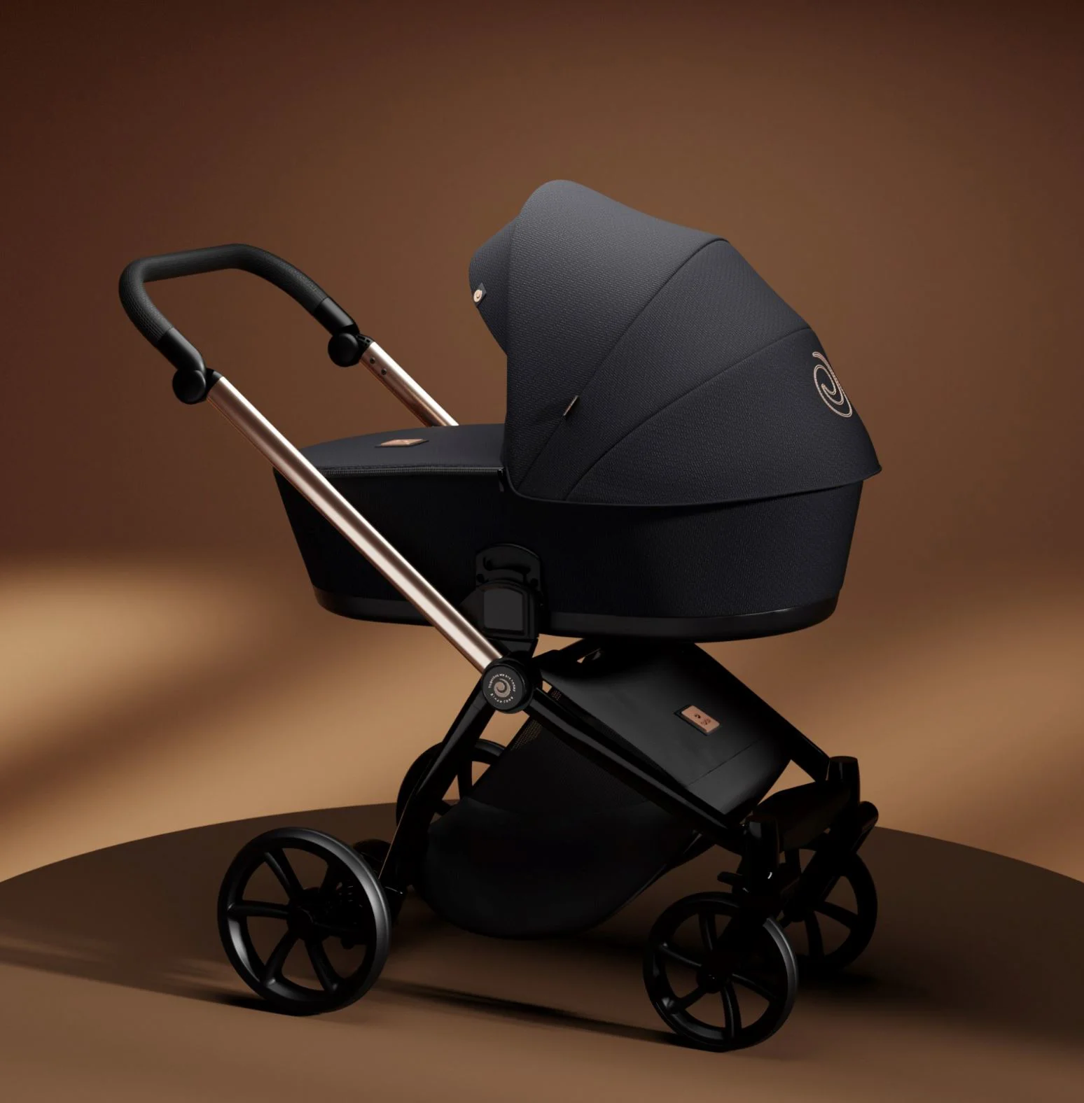 Carucior 2 in 1 Tutis Mio Plus Roz-auriu foto