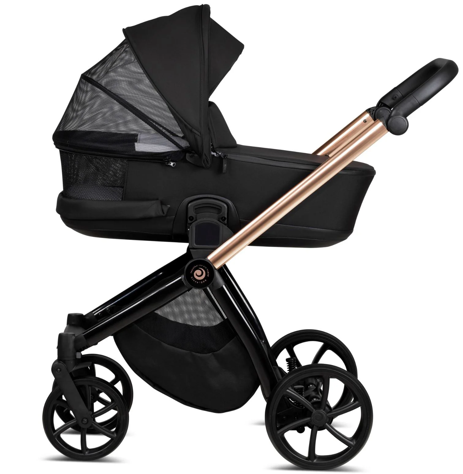 Carucior 2 in 1 Tutis Mio Plus Roz-auriu foto