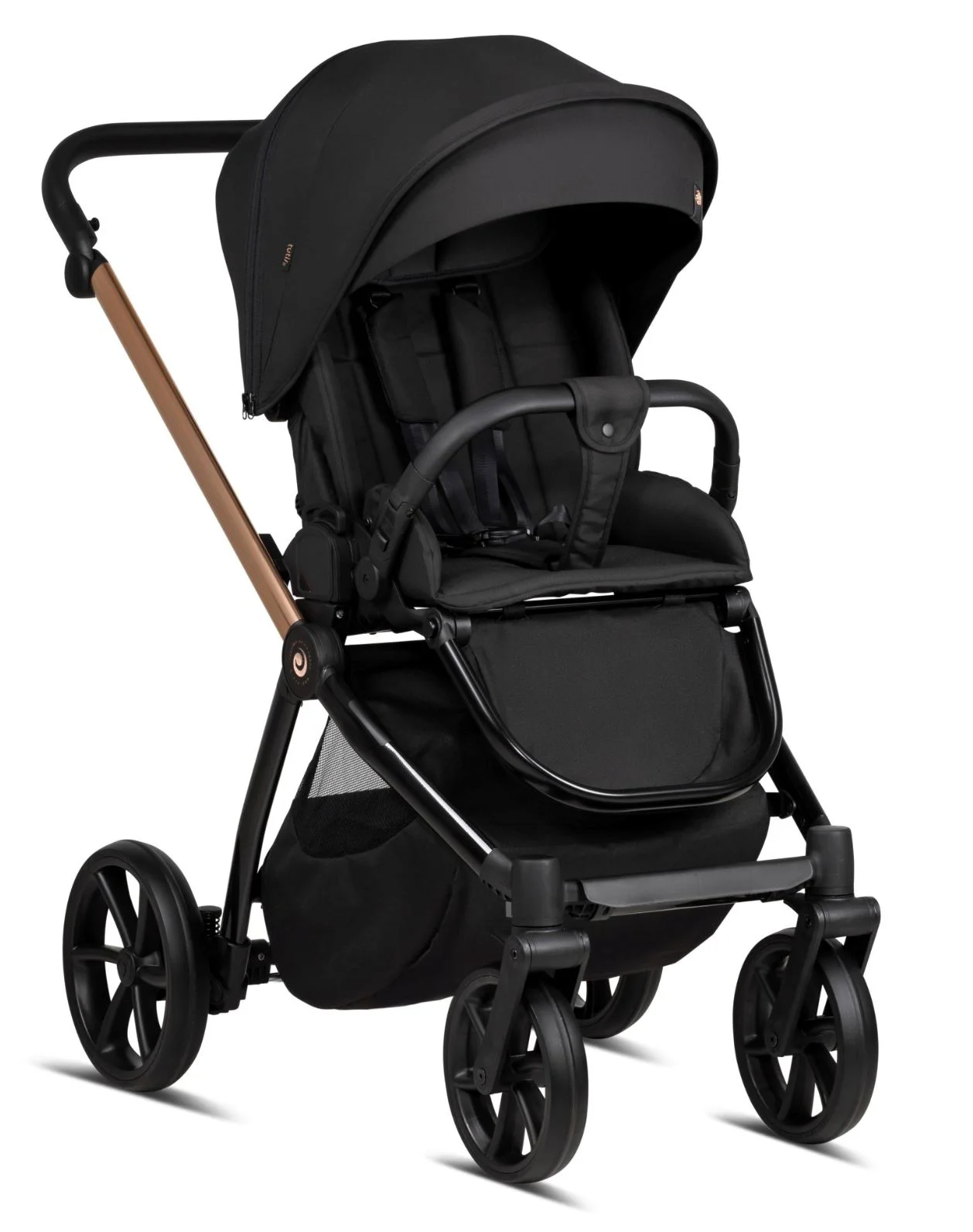 Carucior 2 in 1 Tutis Mio Plus Roz-auriu foto