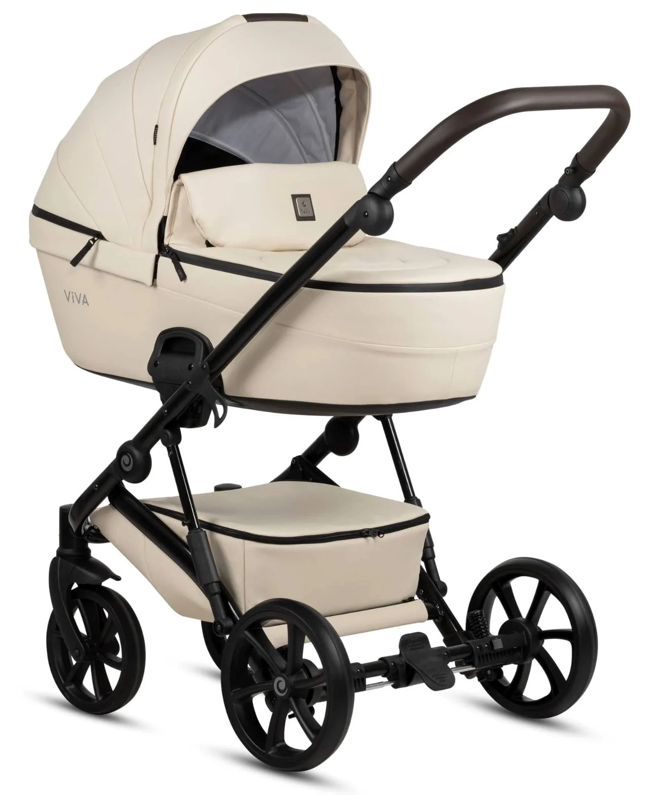 Carucior 2 in 1 Tutis Viva5 Leather Vanilla foto