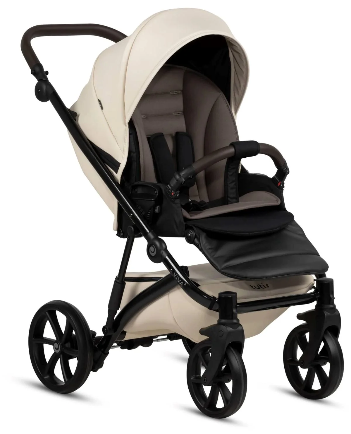 Carucior 2 in 1 Tutis Viva5 Leather Vanilla foto