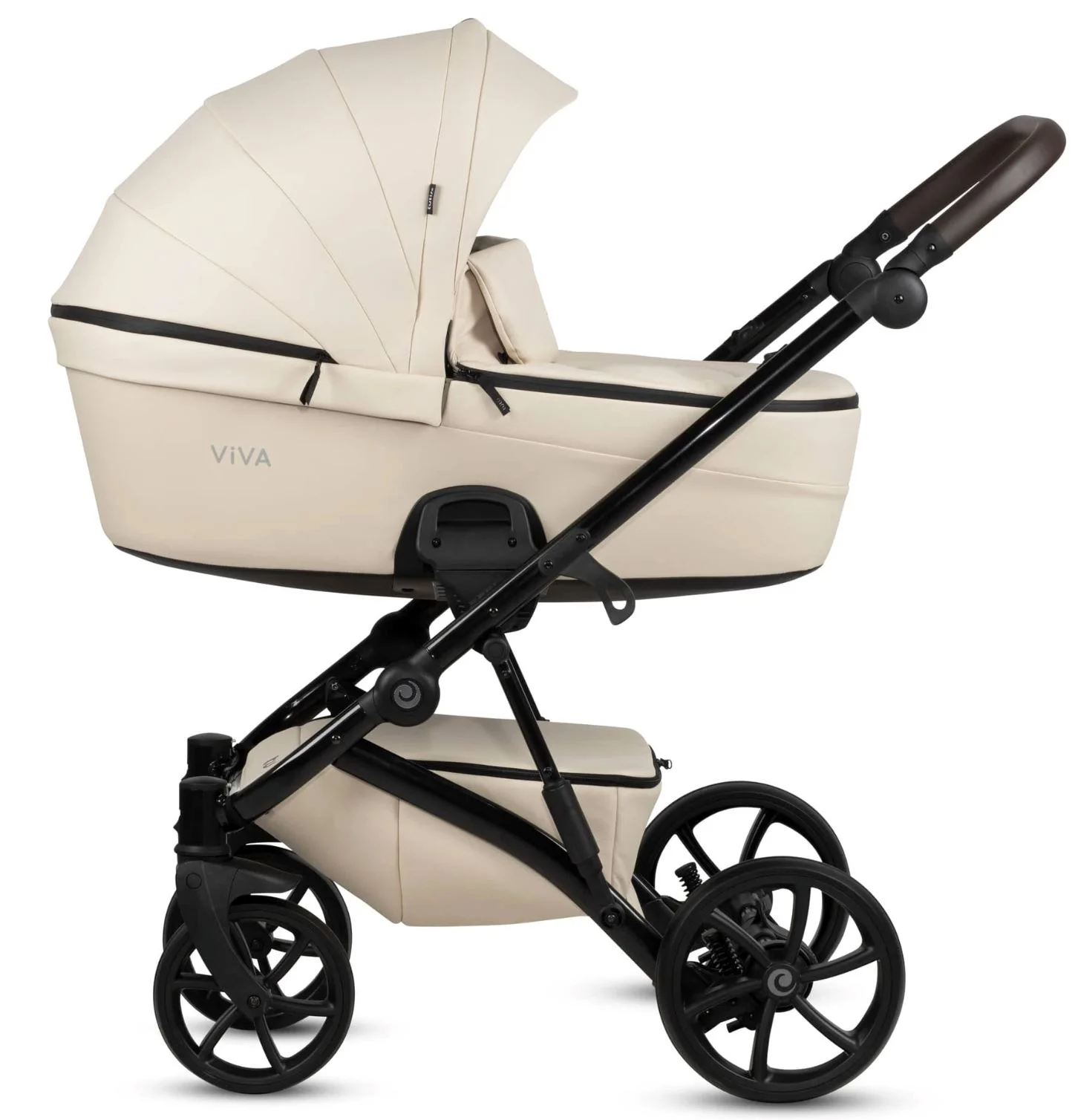 Carucior 2 in 1 Tutis Viva5 Leather Vanilla foto