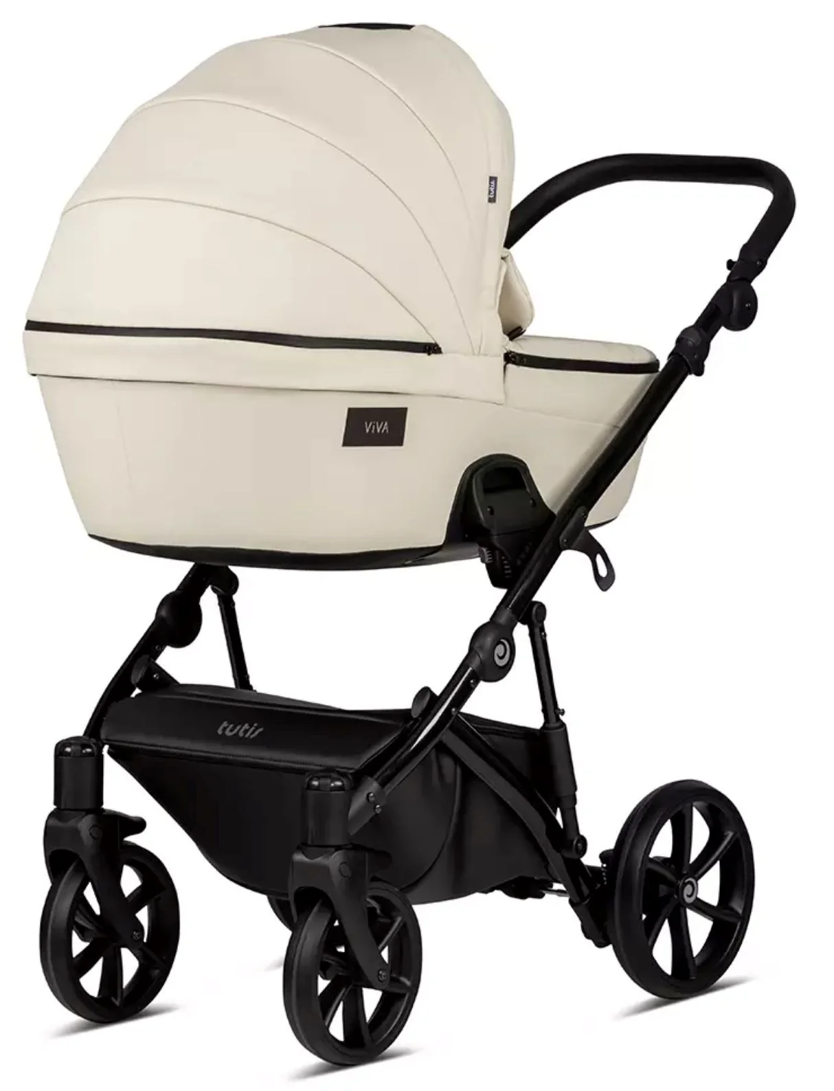 Carucior 2 in 1 Tutis Viva 4 Leather Vanilla foto