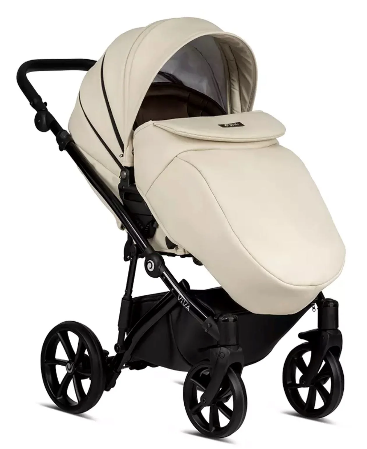 Carucior 2 in 1 Tutis Viva 4 Leather Vanilla foto