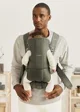 Marsupiu anatomic BabyBjorn Mini Dark Green cu pozitii multiple de purtare, Woven foto