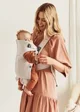 Marsupiu anatomic BabyBjorn Mini Light Beige cu pozitii multiple de purtare, 3D Jersey foto