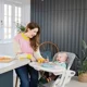 Стульчик для кормления Joie Mimzy Recline Strata Dune Wood foto