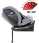 Scaun auto Coletto Isofix Izzy Dark, 0-36 kg Gri foto
