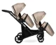 Carucior pentru gemeni 2 in 1 Kunert Brav Duo Eco Cappucino foto