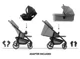 Carucior 3 in 1 Hauck Shop N Care Trioset Gri foto