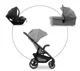 Carucior 3 in 1 Hauck Shop N Care Trioset Gri foto