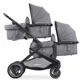Carucior 2 in 1 pentru gemeni Hauck Atlantic Twin Melange Gri foto