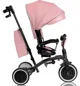 Tricicleta pentru copii 2 in 1 Lionelo Tris Plus Roz foto