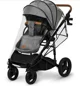 Carucior 2 in 1 Lionelo Mari Tour Gri foto