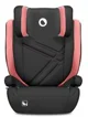 Автокресло Lionelo Isofix Hugo Черно/Розовое foto