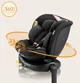 Scaun auto Lionelo Navy, rotativ 360, 0-36 kg Negru-roz foto