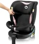 Scaun auto Lionelo Navy, rotativ 360, 0-36 kg Negru-roz foto