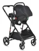 Carucior transformabil 3 in 1 Moni Marbella Negru foto