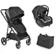 Carucior transformabil 3 in 1 Moni Marbella Negru foto