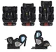 Scaun auto Moni Isofix Colonel, 0-36 kg, Negru foto