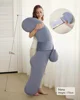 Perna pentru gravide Momcozy in forma F Velvet Grey foto