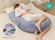 Perna pentru gravide Momcozy in forma F Velvet Grey foto