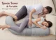 Подушка для беременных в форме F Momcozy Air Layer Grey foto