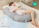 Подушка для беременных в форме F Momcozy Air Layer Grey foto