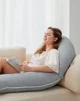 Perna pentru gravide Momcozy in forma F Velvet Grey foto