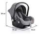 Scoica auto Moni Midas, 0-13 kg Gri foto