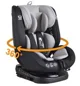 Scaun auto pentru copii Moni Isofix Serengeti, 0-36 kg Gri foto