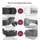 Suport ergonomic pe sold Momcozy Carrier Black, Medium foto