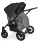 Carucior pentru gemeni 2 in 1 Riko Basic Saxo 04 Onyx foto