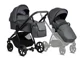 Carucior 2 in 1 Tutis Mio Plus Leather Gri foto