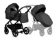 Carucior 2 in 1 Tutis Leo Negru foto