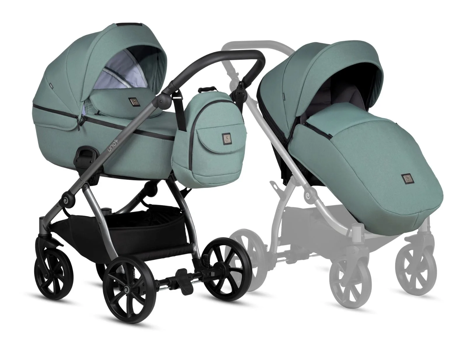 Carucior 2 in 1 Tutis Uno 5+ Menta foto