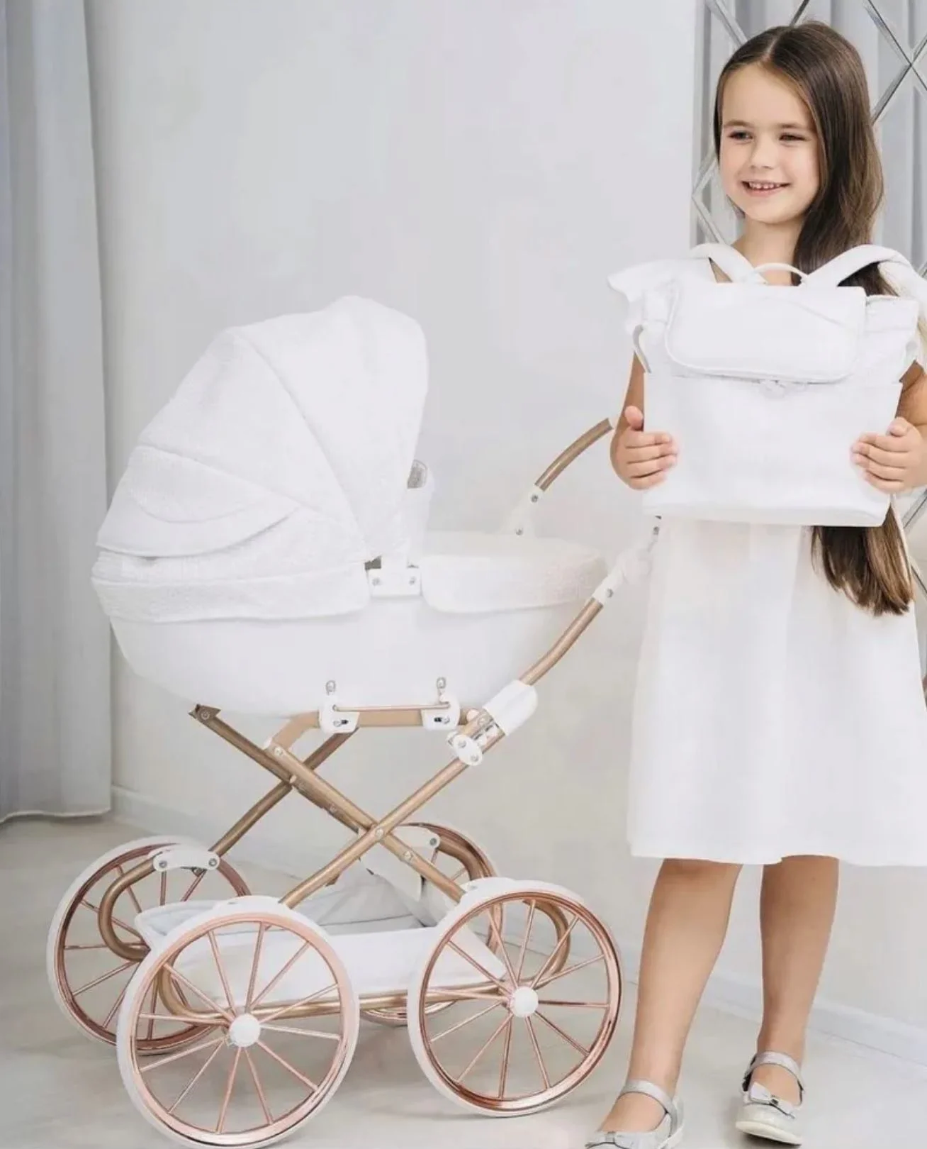 Carucior pentru papusi Junama Baby Dolce foto