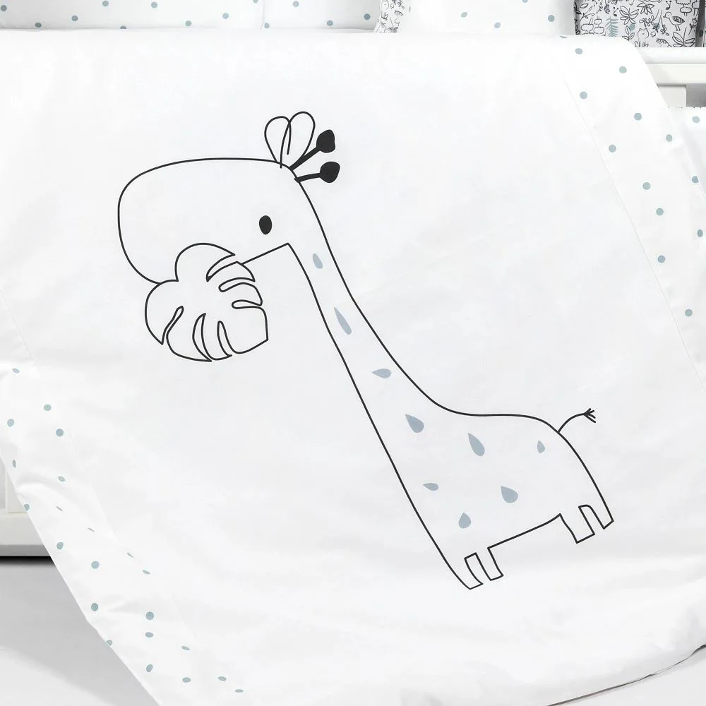 Комплект постельного белья Pernamea Lovely Giraffe для детской кроватки (8 предметов), 120x60 см foto