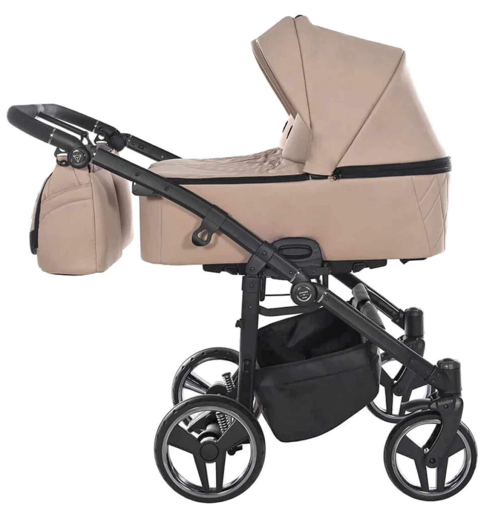 Carucior pentru gemeni Junama Duo v3 Eco Bej foto