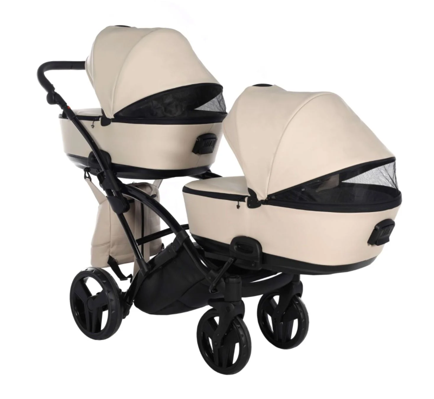 Коляска для двойни 2 в 1 Junama Duo Slim Space Eco Бежевый foto