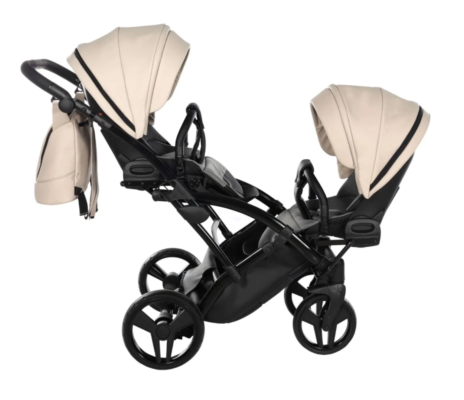Коляска для двойни 2 в 1 Junama Duo Slim Space Eco Бежевый foto
