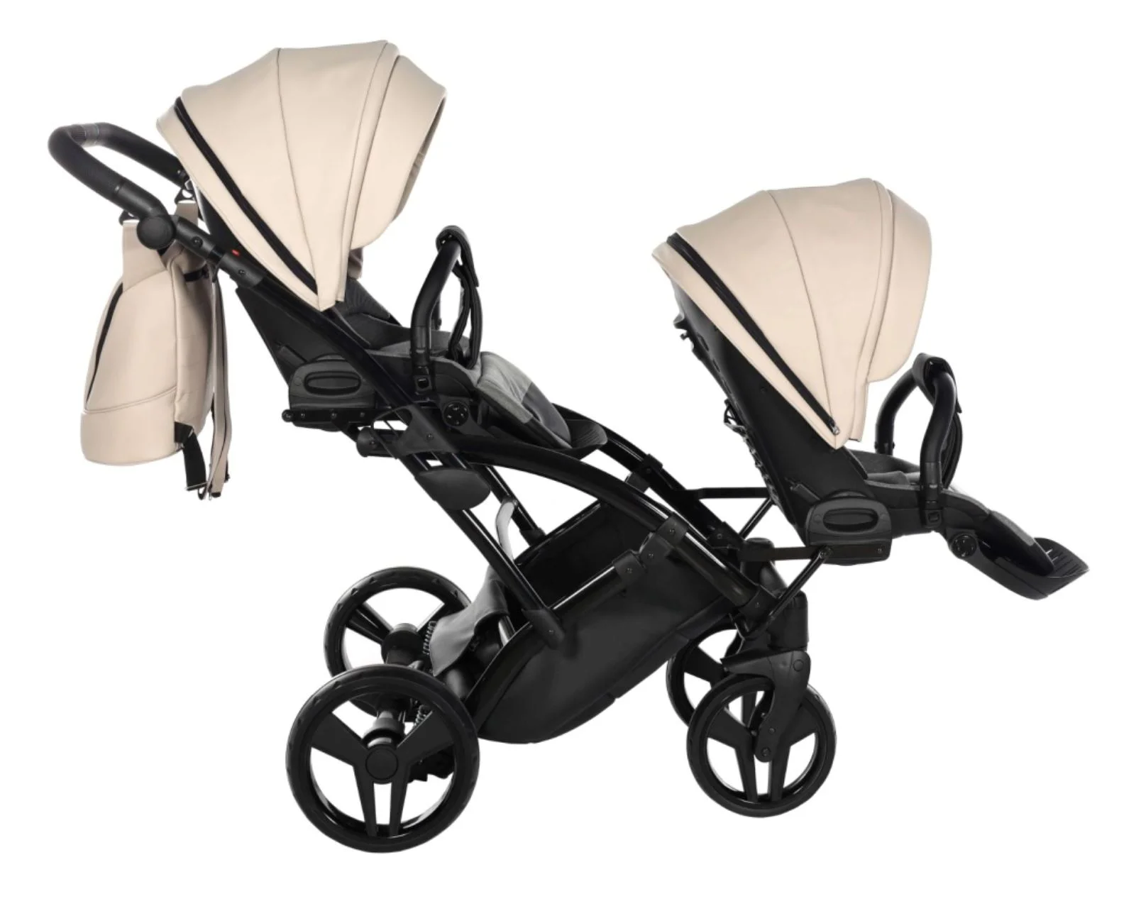 Коляска для двойни 2 в 1 Junama Duo Slim Space Eco Бежевый foto