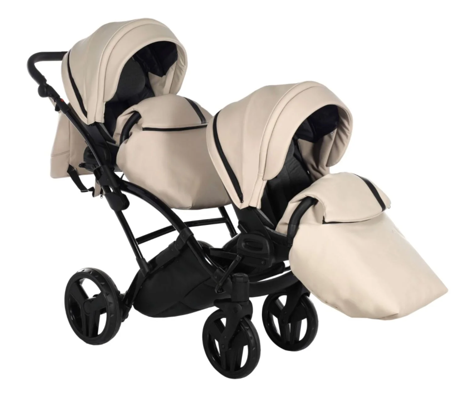 Коляска для двойни 2 в 1 Junama Duo Slim Space Eco Бежевый foto