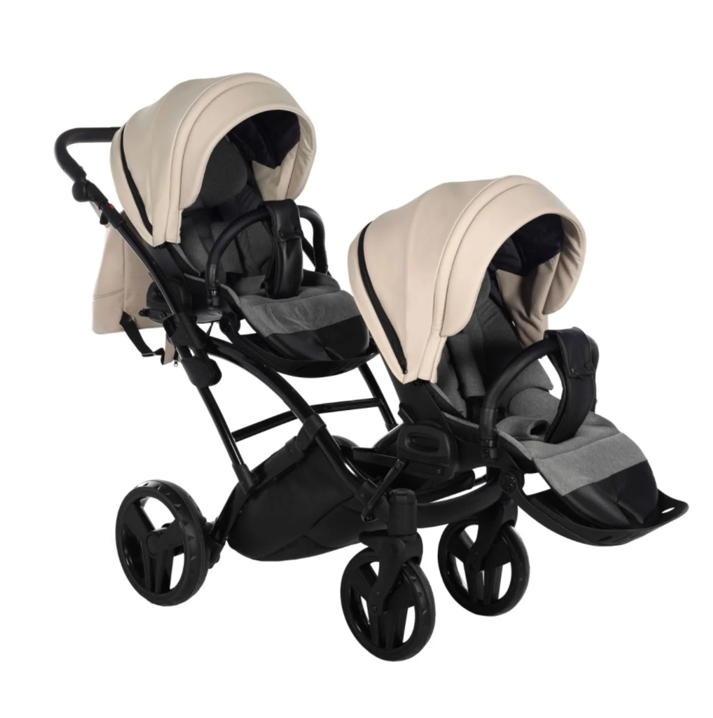Коляска для двойни 2 в 1 Junama Duo Slim Space Eco Бежевый foto